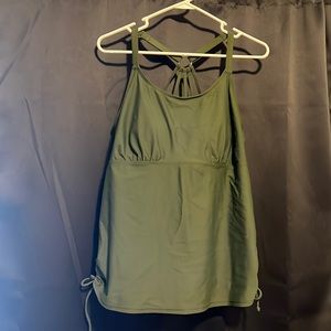 Olive green tankini top